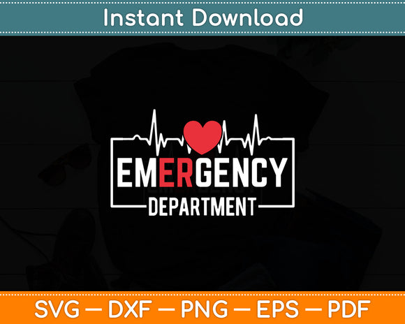 Emergency Department Emergency Room Healthcare Nursing Svg Digital Cutting File