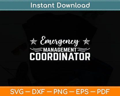 Emergency Management Coordinator Svg Digital Cutting File