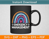 Emergency Management Rainbow Lover Svg Digital Cutting File