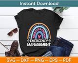 Emergency Management Rainbow Lover Svg Digital Cutting File