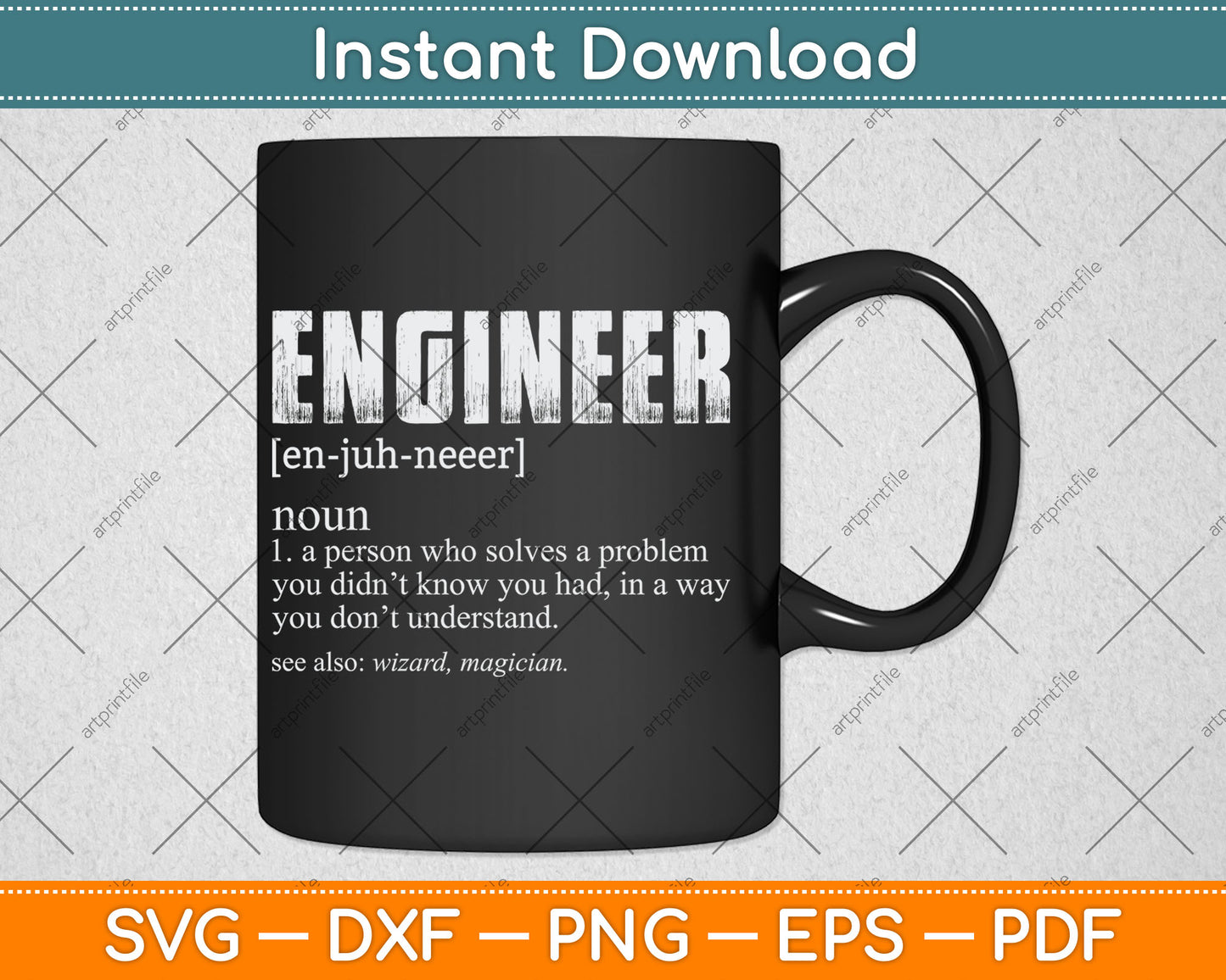 Engineer Definition Gift Funny Engineering Svg Digital Cutting File