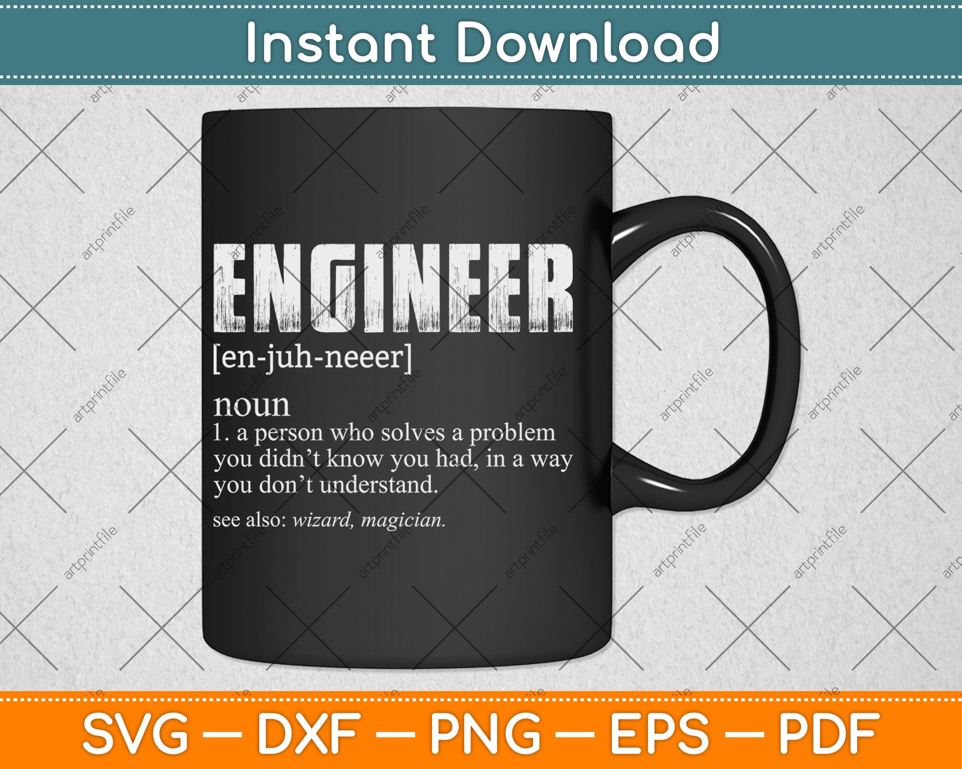 Engineer Definition Gift Funny Engineering Svg Digital Cutting File