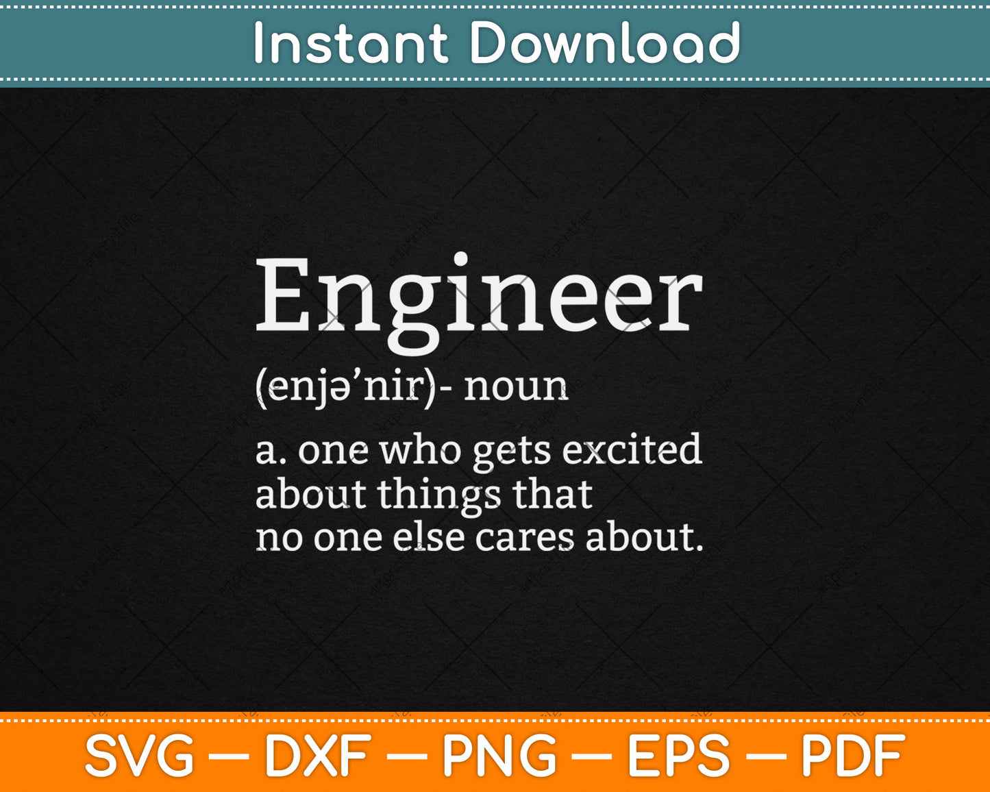 Engineer Definition Gift Funny Sarcastic Science Svg Digital Cutting File