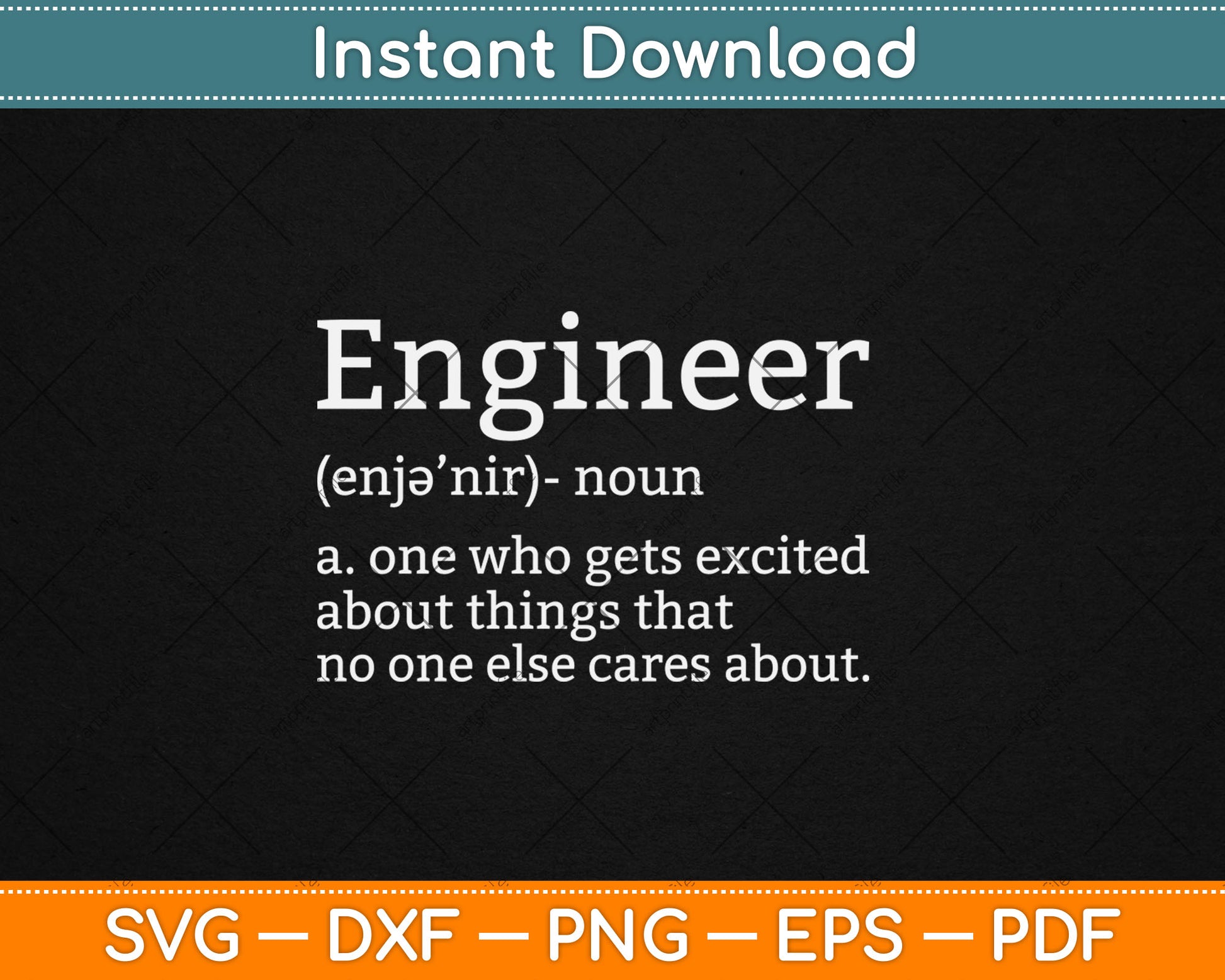 Engineer Definition Gift Funny Sarcastic Science Svg Digital Cutting File