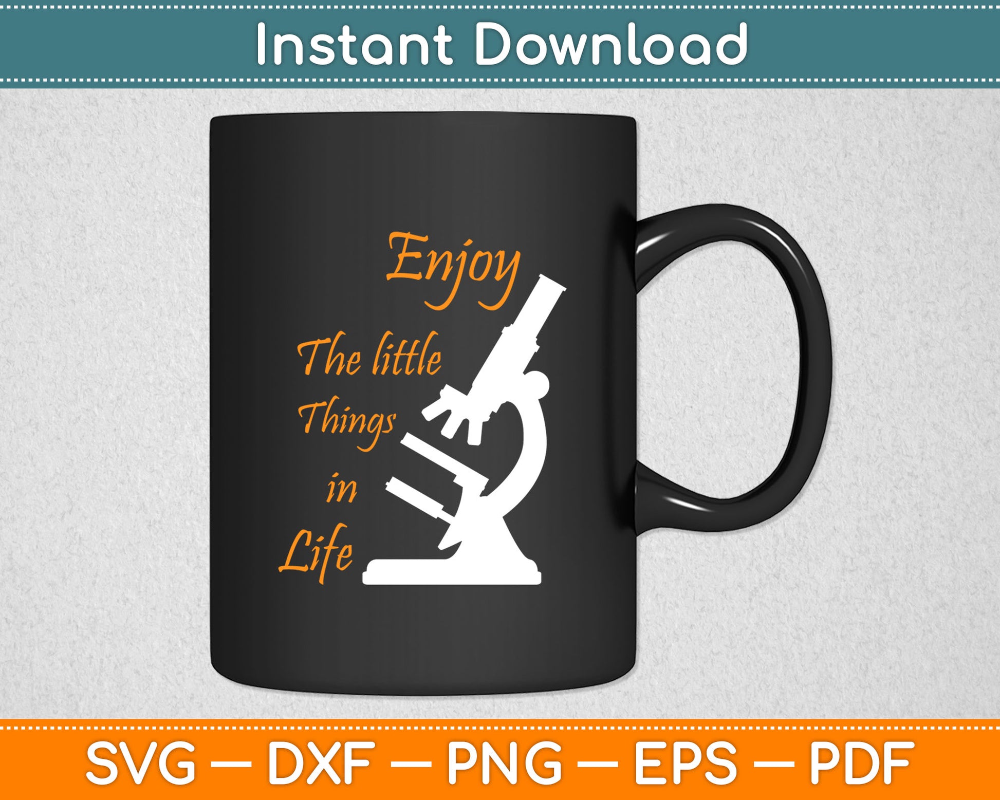 Microbiology Science Enjoy The Little Things In Life Biology Svg Digital Cutting File