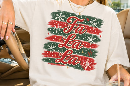 Fa La La La Christmas Sublimation PNG