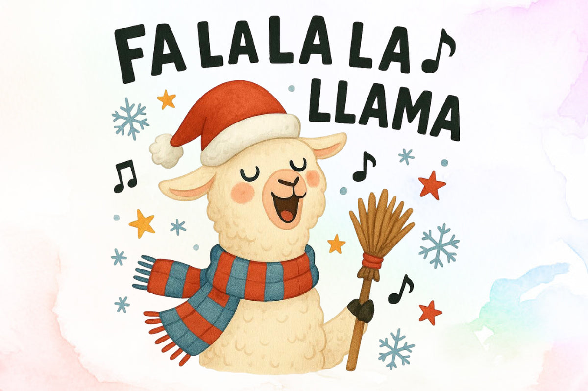 Fa La La La Llama Christmas PNG