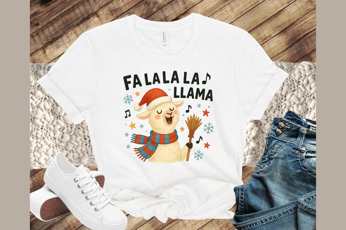 Fa La La La Llama Christmas PNG