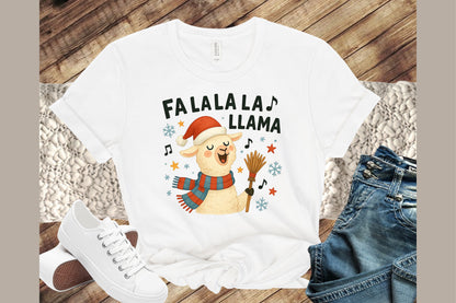 Fa La La La Llama Christmas PNG