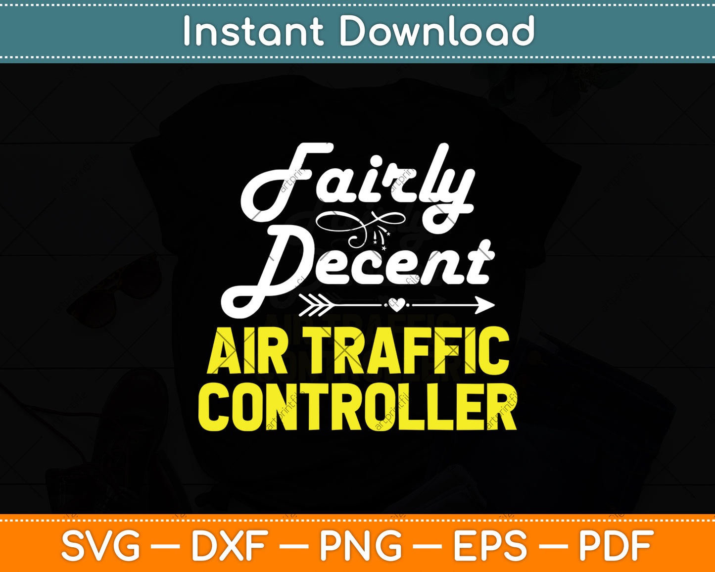 Fairly Decent Air Traffic Controller Svg Digital Cutting File