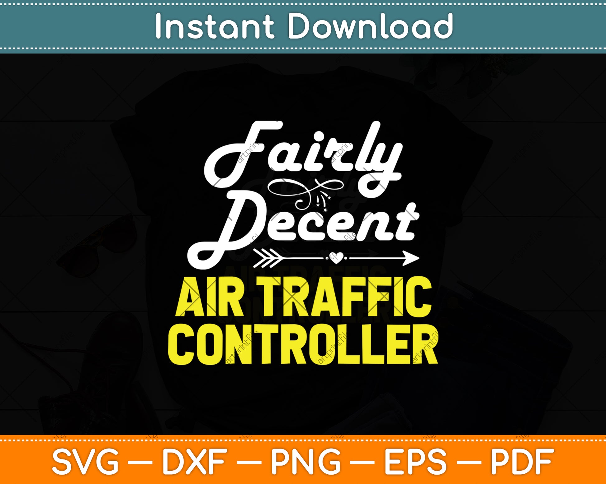 Fairly Decent Air Traffic Controller Svg Digital Cutting File