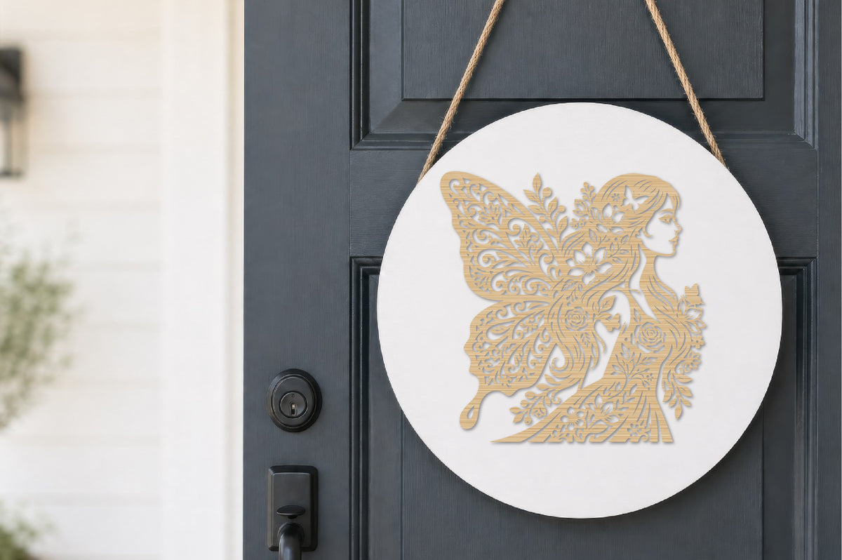Fairy Butterfly Floral SVG Cut File