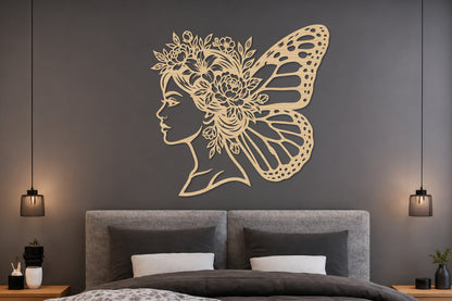 Fairy Butterfly Floral SVG Cut File