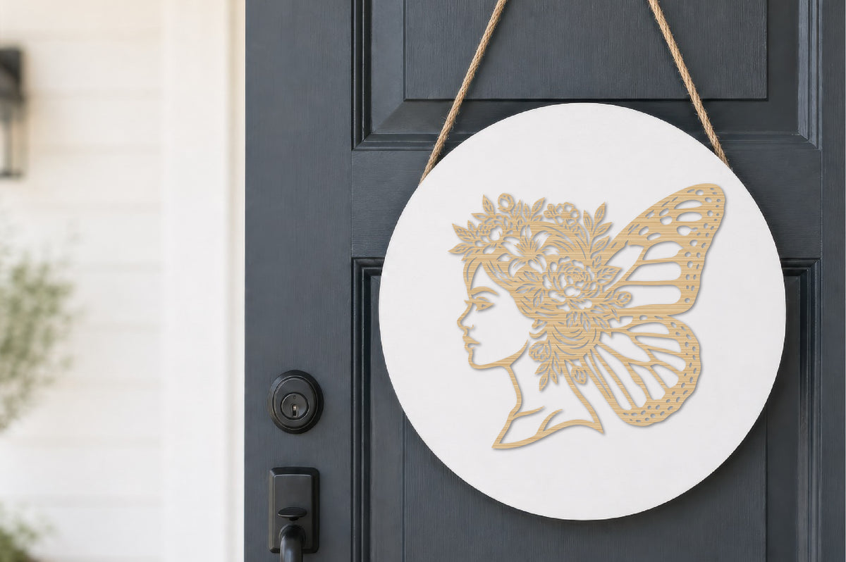 Fairy Butterfly Floral SVG Cut File