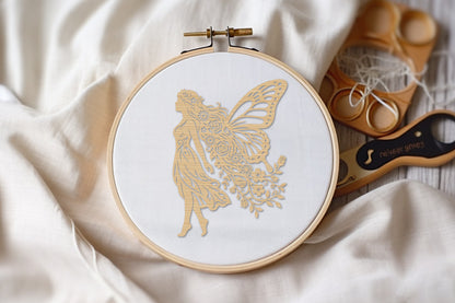 Floral Butterfly Fairy Laser Cut SVG