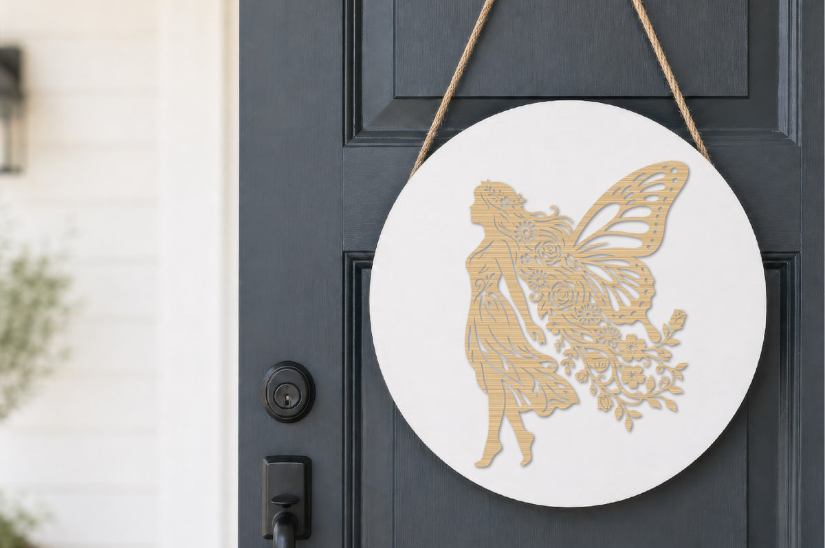 Floral Butterfly Fairy Laser Cut SVG