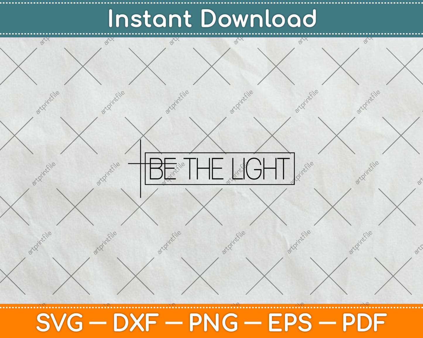 Faith Christian Be The Light Svg Digital Cutting File