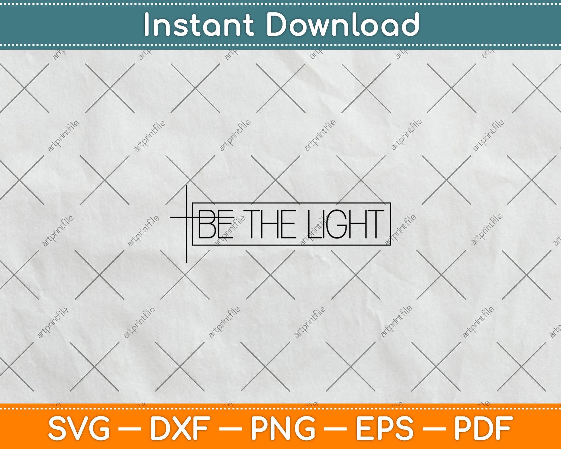 Faith Christian Be The Light Svg Digital Cutting File