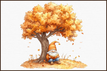 Fall Autumn Gnomes PNG Bundle Cute Gnome Clipart