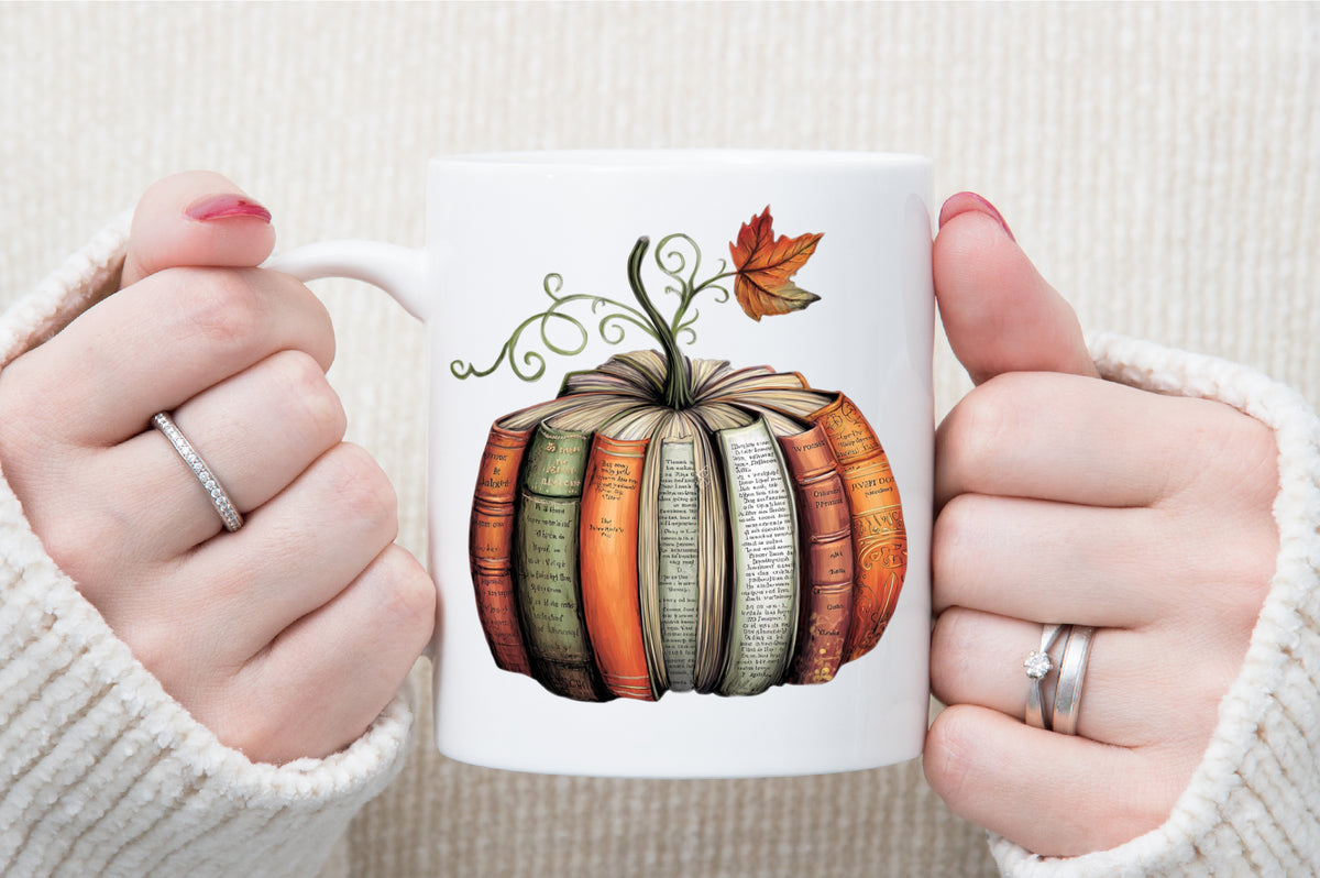 Fall Book Pumpkin PNG