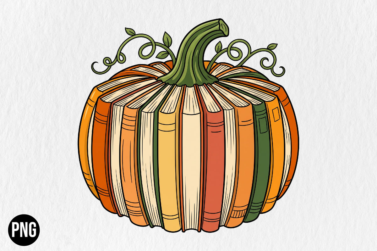 Fall Book Pumpkin Teacher PNG