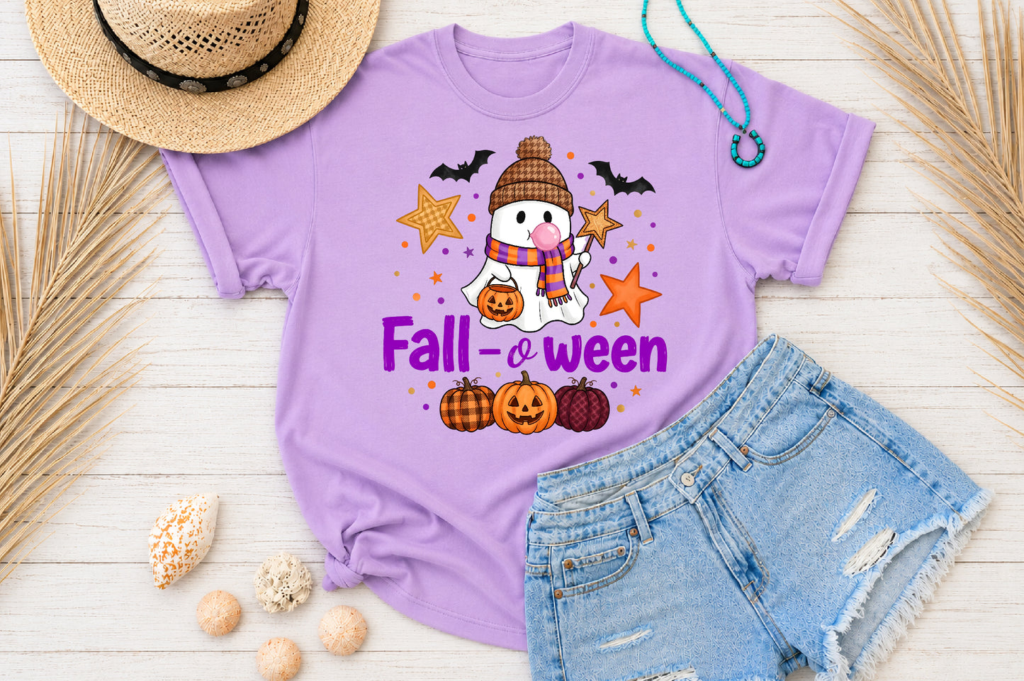 Fall Cute Ghost PNG Fall Queen Spooky Season Halloween Sublimation Design