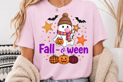 Fall Cute Ghost PNG Fall Queen Spooky Season Halloween Sublimation Design
