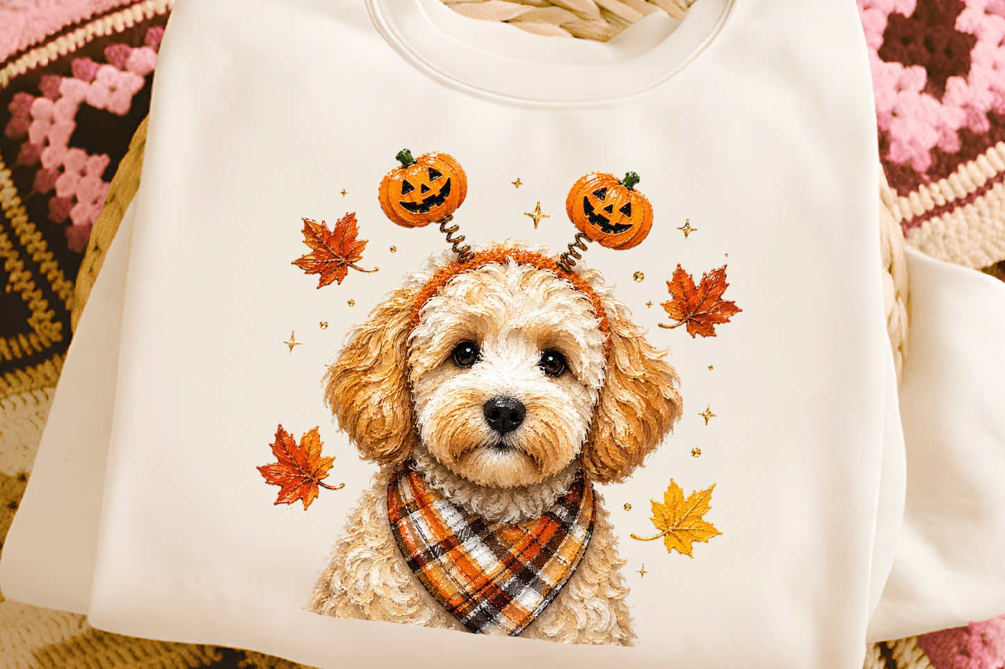 Fall Dog Pumpkin PNG Cute Halloween Dog Autumn Sublimation