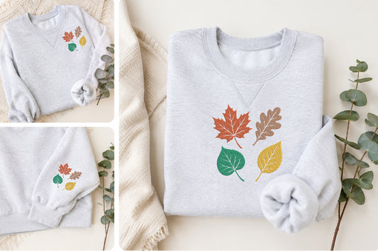 Fall Embroidery Design – Autumn Machine Embroidery Pattern, Cozy Fall Seasonal Embroidery Design