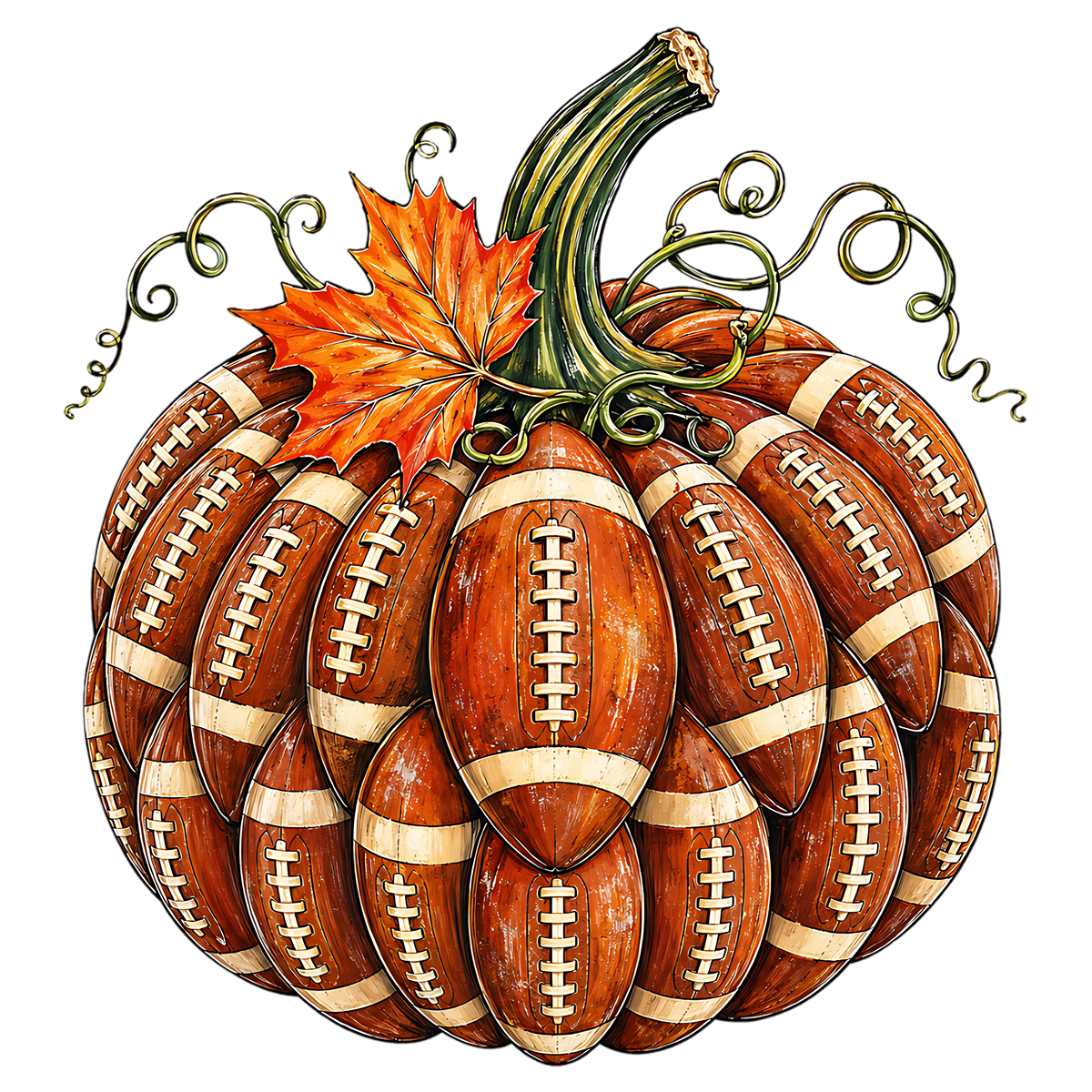 Fall Football Pumpkin Sports PNG