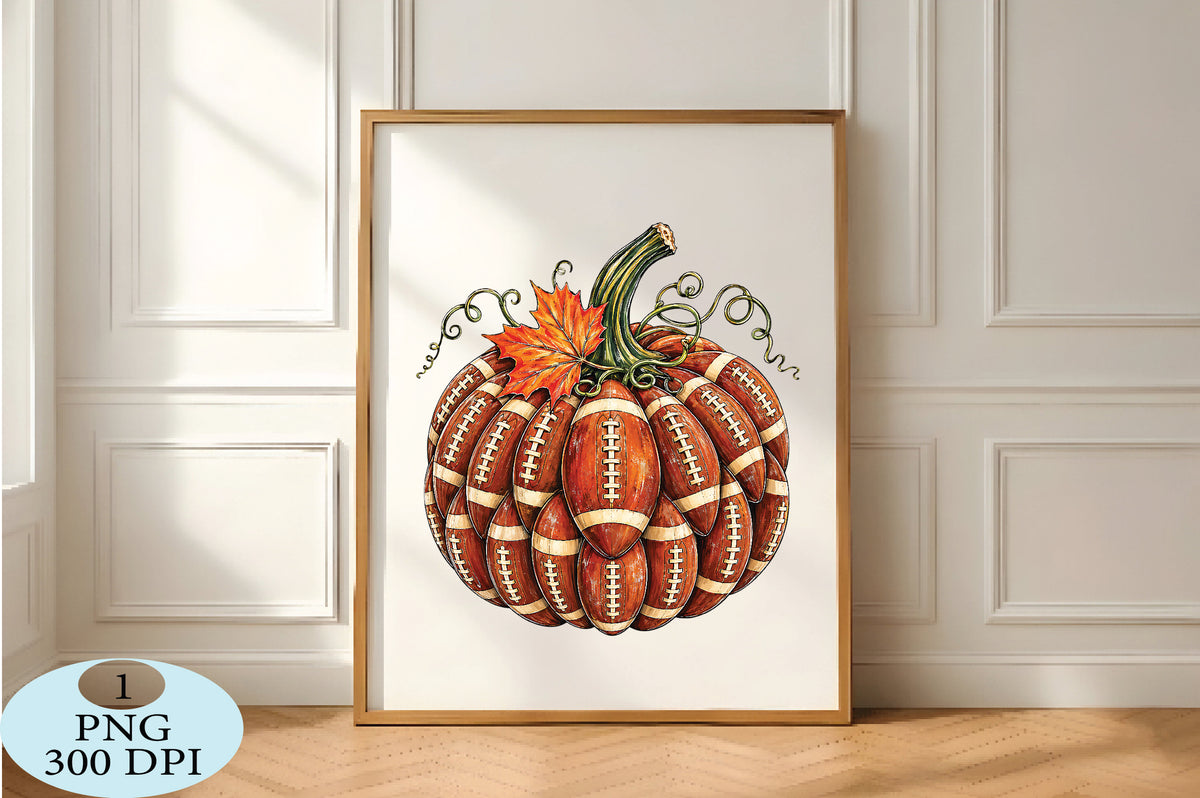Fall Football Pumpkin Sports PNG