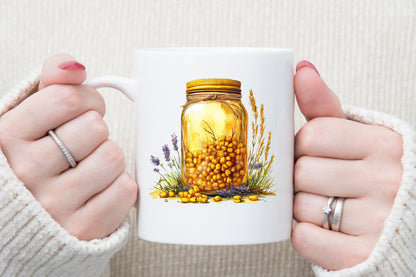 Fall Mason Jars Clipart Bundle 36 PNG