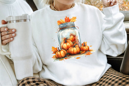 Fall Mason Jars Clipart Bundle 42 PNG