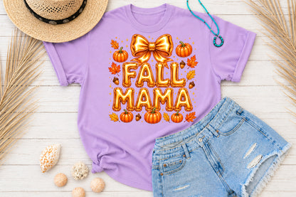 Fall Sublimation PNG Golden Bow Cozy Vibes Autumn Season Design