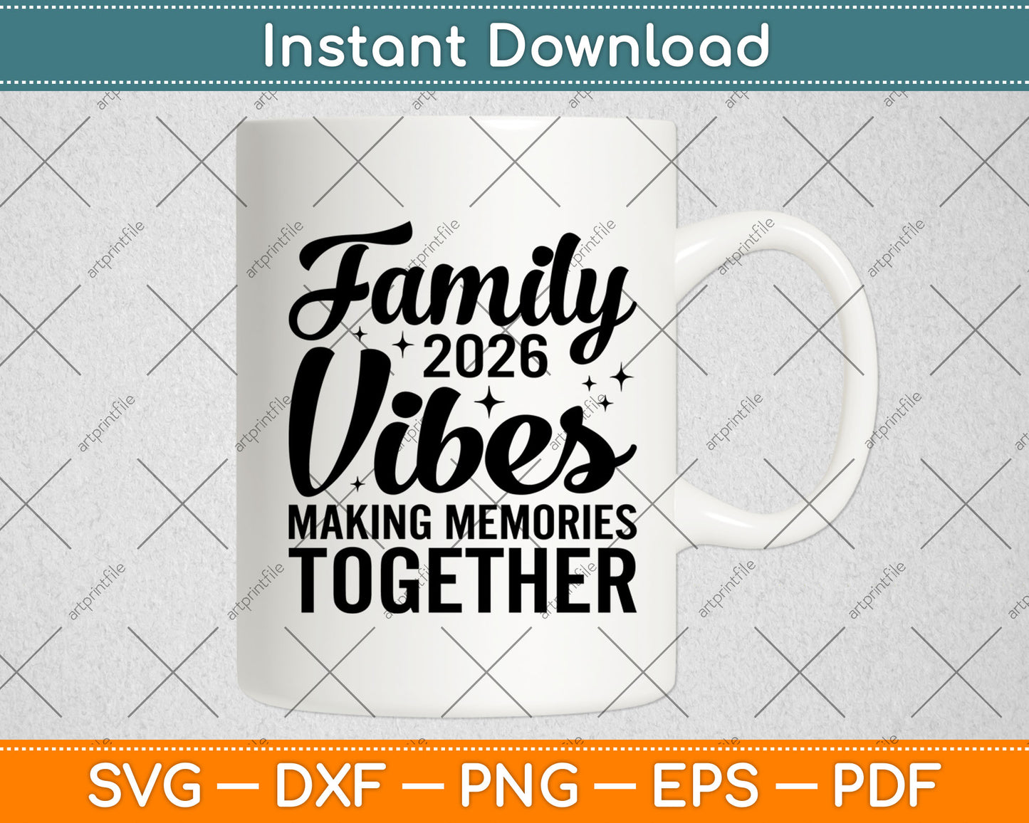 Family 2026 Vibes Making Memories Together Svg Digital Cutting File