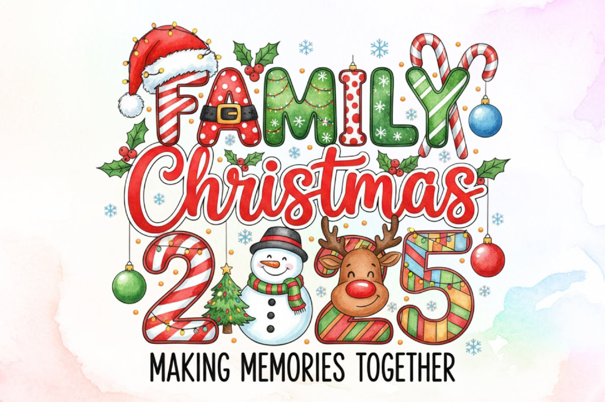 Family Christmas 2025 PNG
