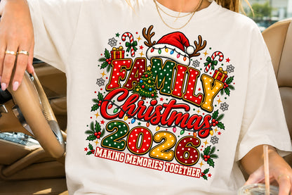 Family Christmas 2026 PNG Sublimation