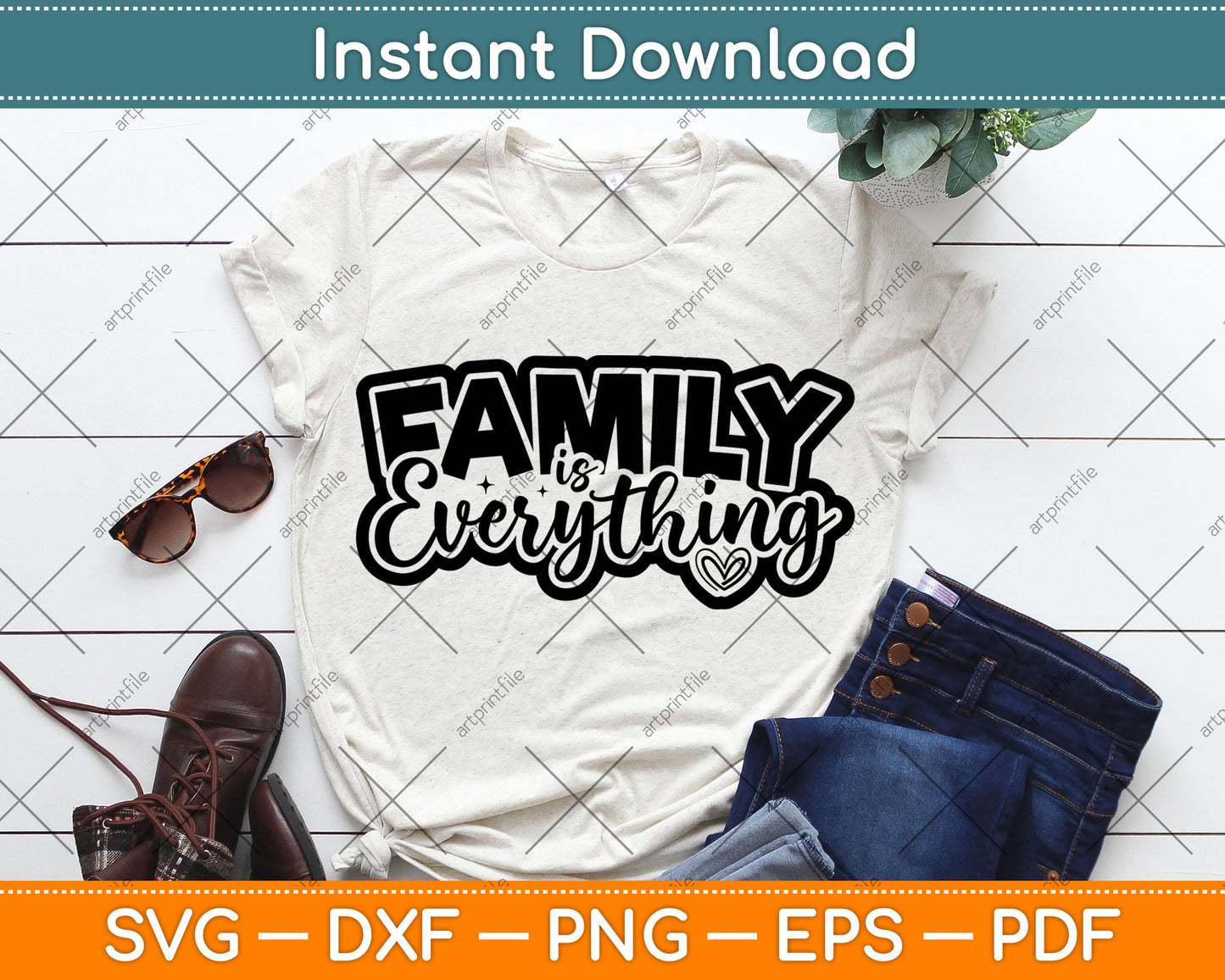 Family Is Everything - Family Quotes Svg Digital Cutting File