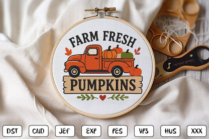 Fall Vibes Autumn Embroidery Design, Fall Embroidery Machine Pattern, Autumn Leaves Script Embroidery Design
