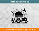 Farm Tractor Fathers Day Svg Digital Cutting File