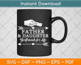 Father And Daughter Friends Fist Bump Gift Dad Father's Day Svg Digital Cutting File