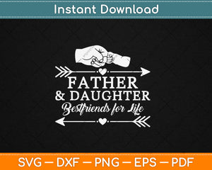 Father And Daughter Friends Fist Bump Gift Dad Father's Day Svg Digital Cutting File