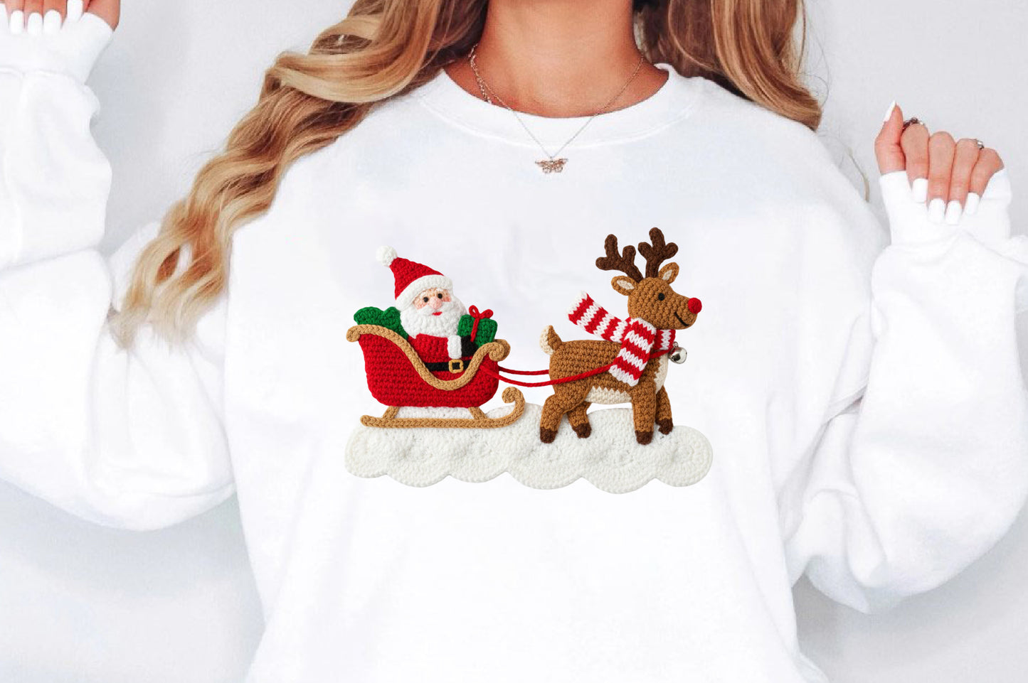 Faux Yarn Christmas PNG