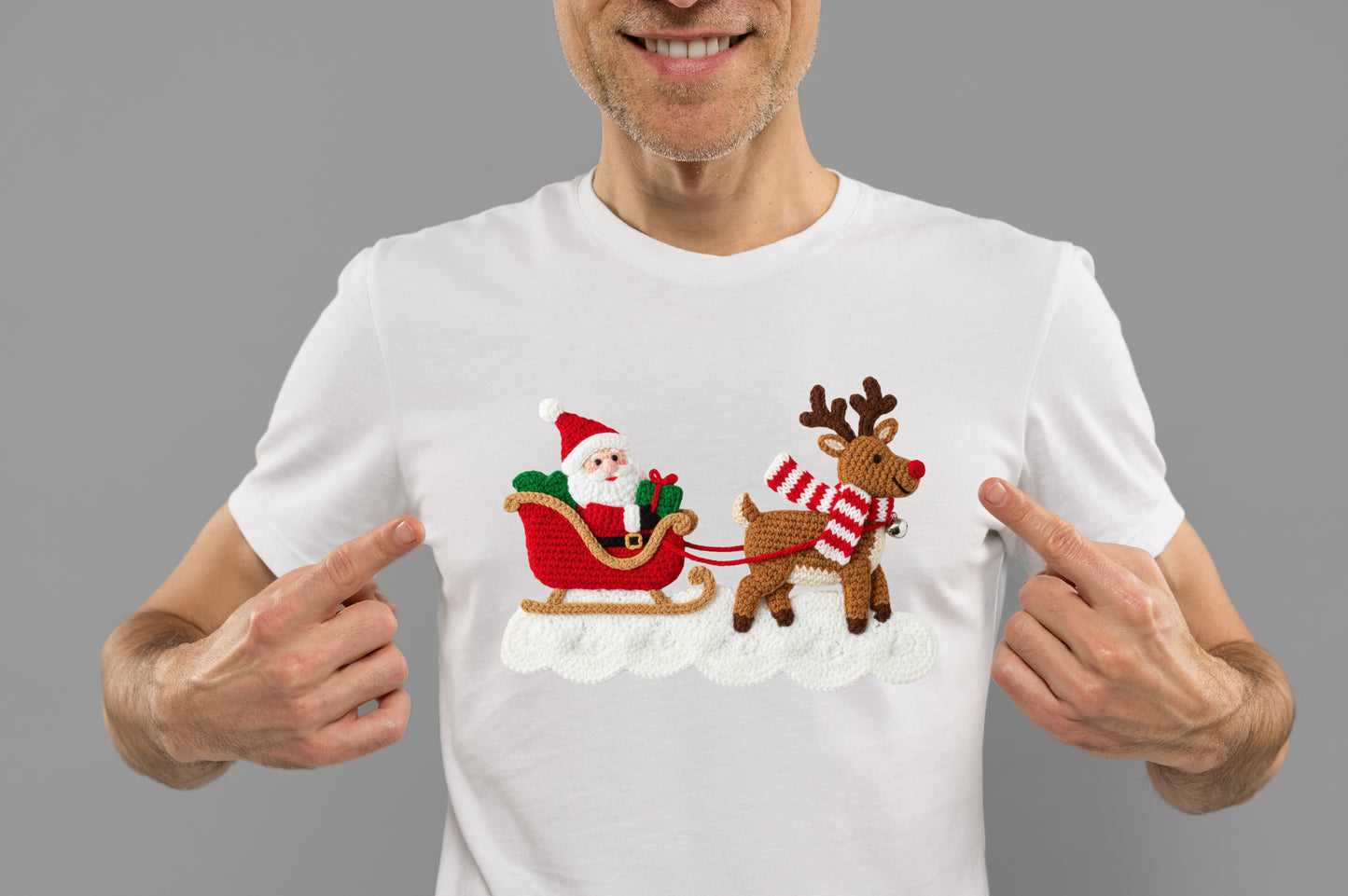 Faux Yarn Christmas PNG