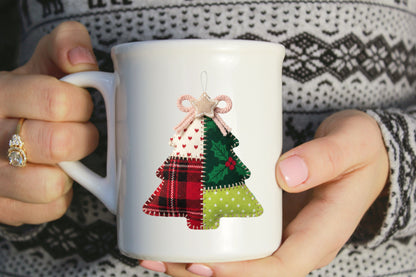 Faux Yarn Christmas Tree Ornament PNG