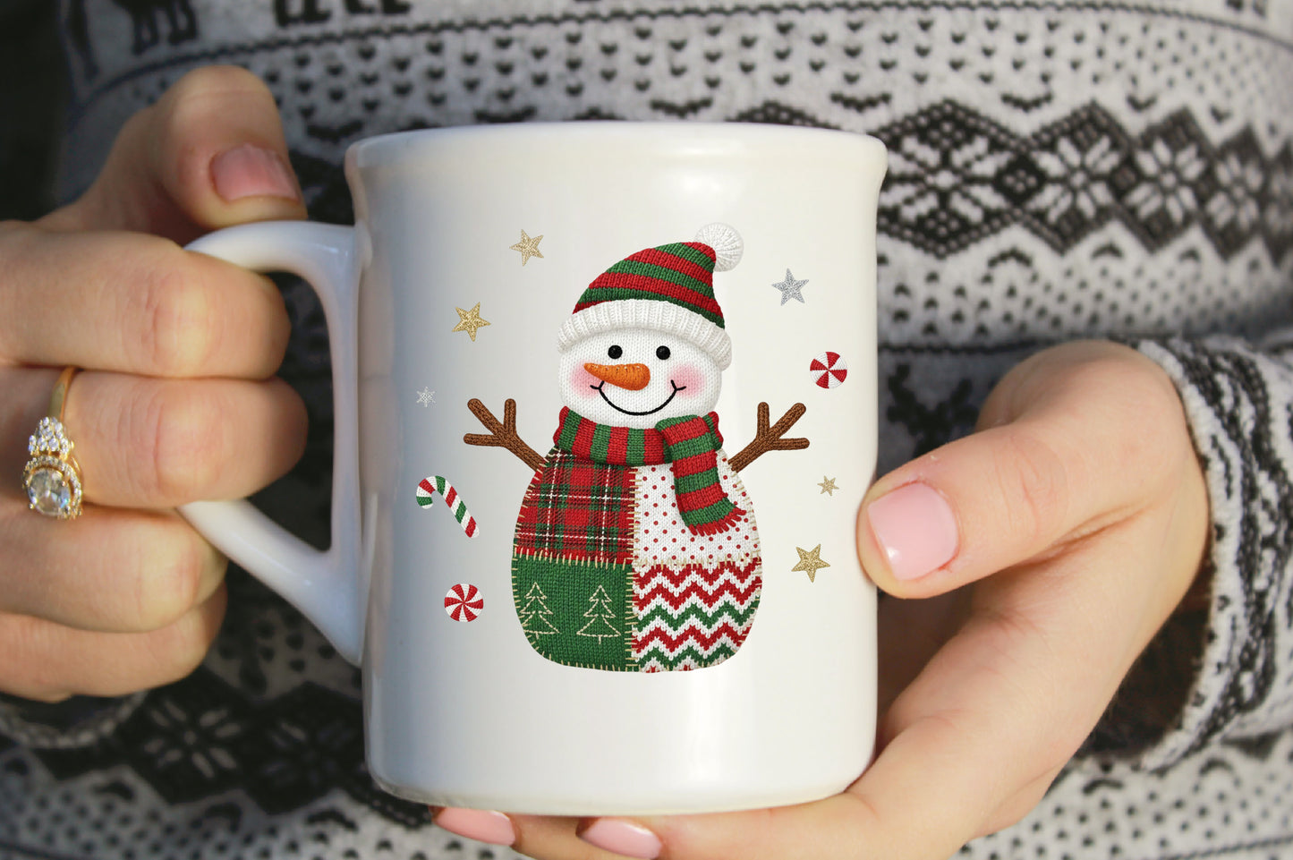 Faux Yarn Christmas PNG