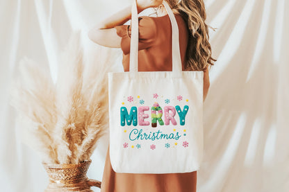 Faux Yarn Merry Christmas PNG Sublimation Design