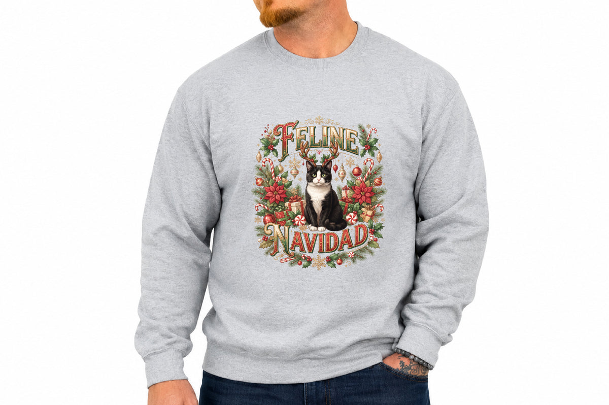 Feline Navidad Christmas Cat PNG