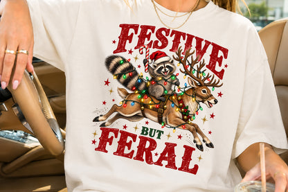 Festive But Feral Christmas PNG