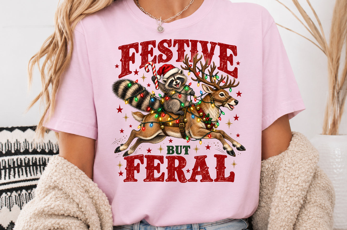 Festive But Feral Christmas PNG